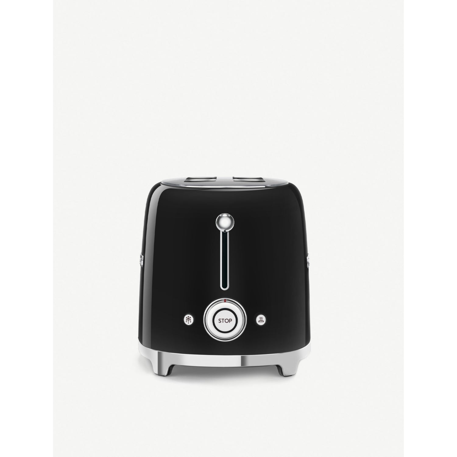 Smeg two-slice stainless steel toaster (British brand)