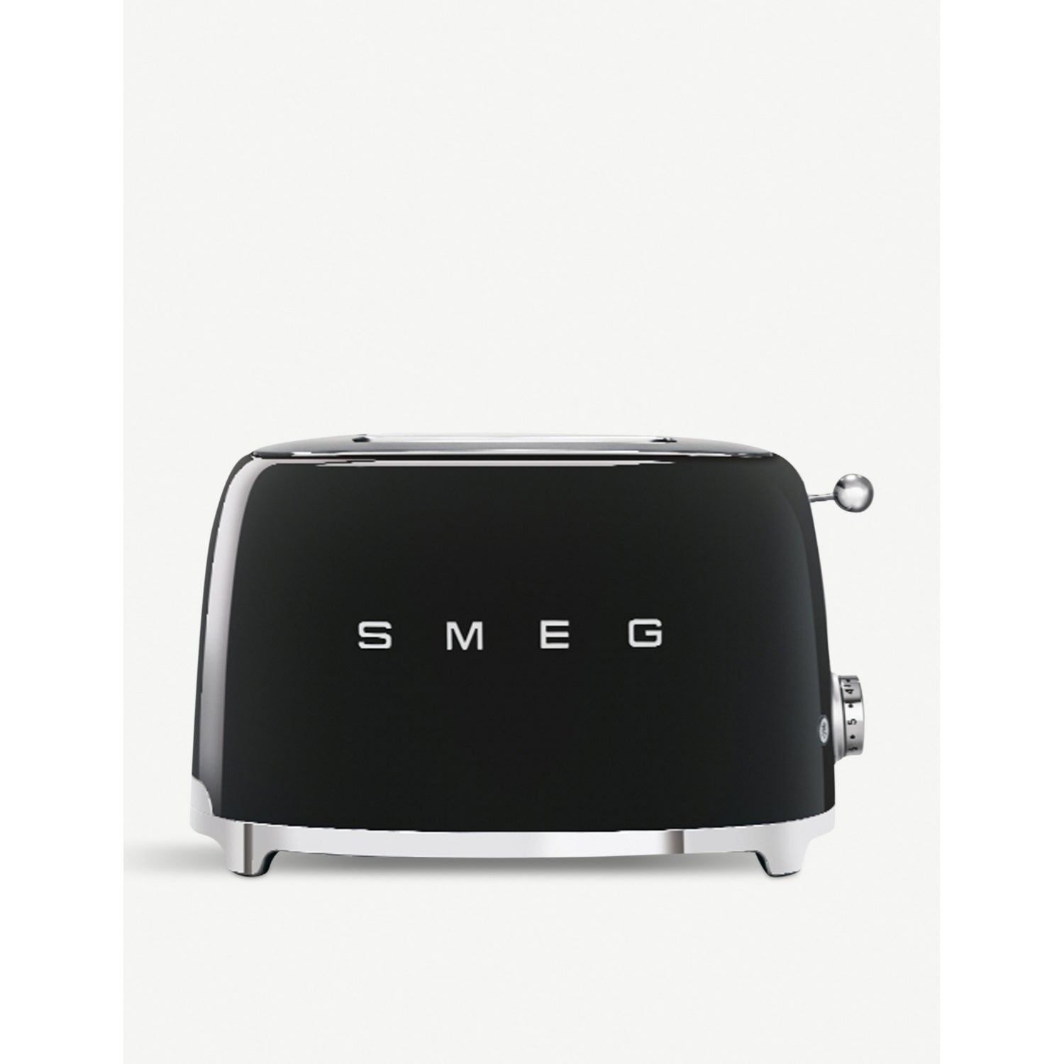 Smeg two-slice stainless steel toaster (British brand)