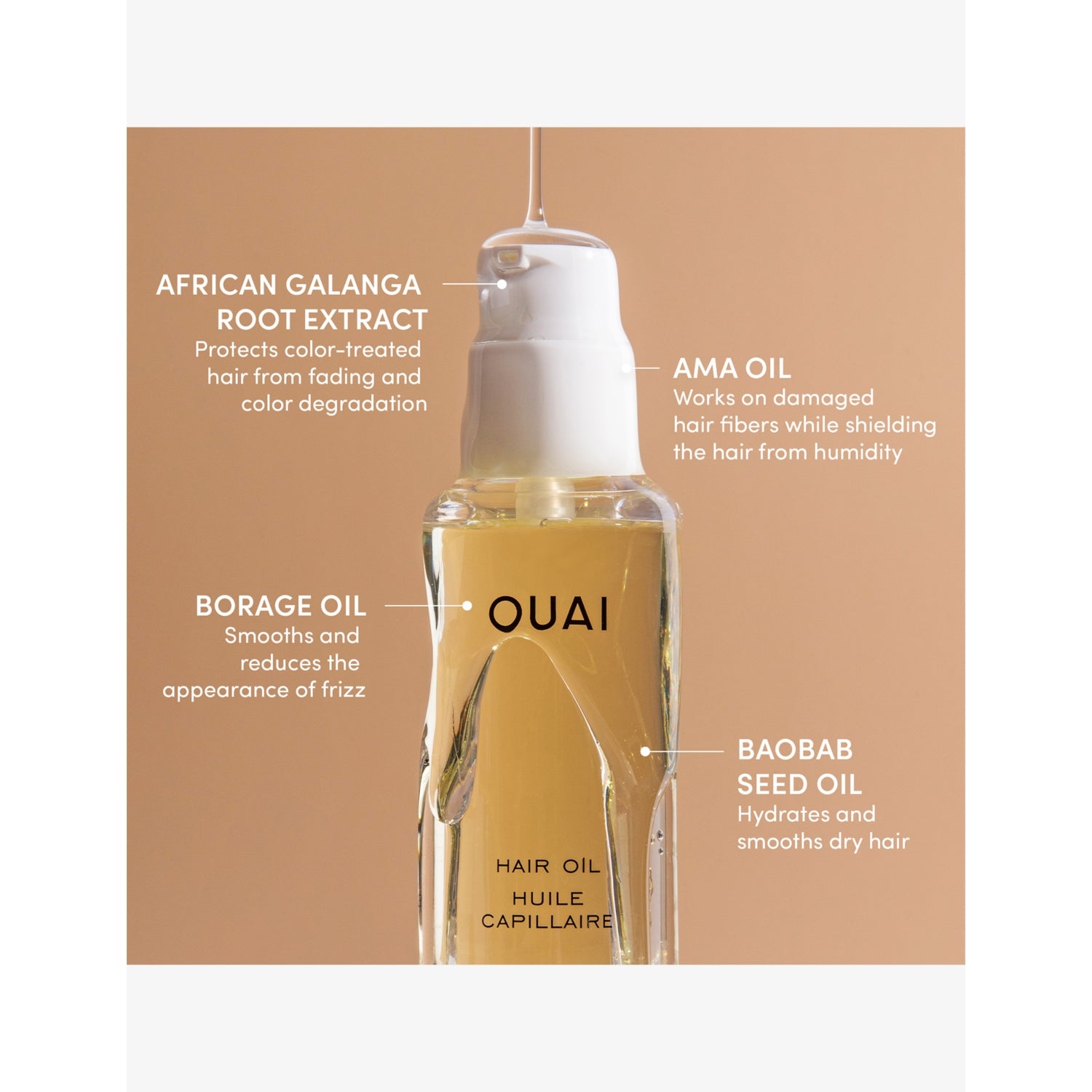 OUAI travel hair oil 13ml - British product