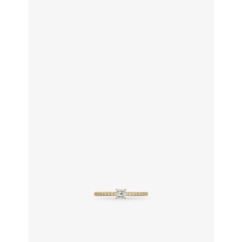 Cartier 18ct yellow-gold diamond ring 0.26ct (British brand)