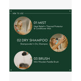 Aveda mini wood paddle brush for blow-dry styling - British product