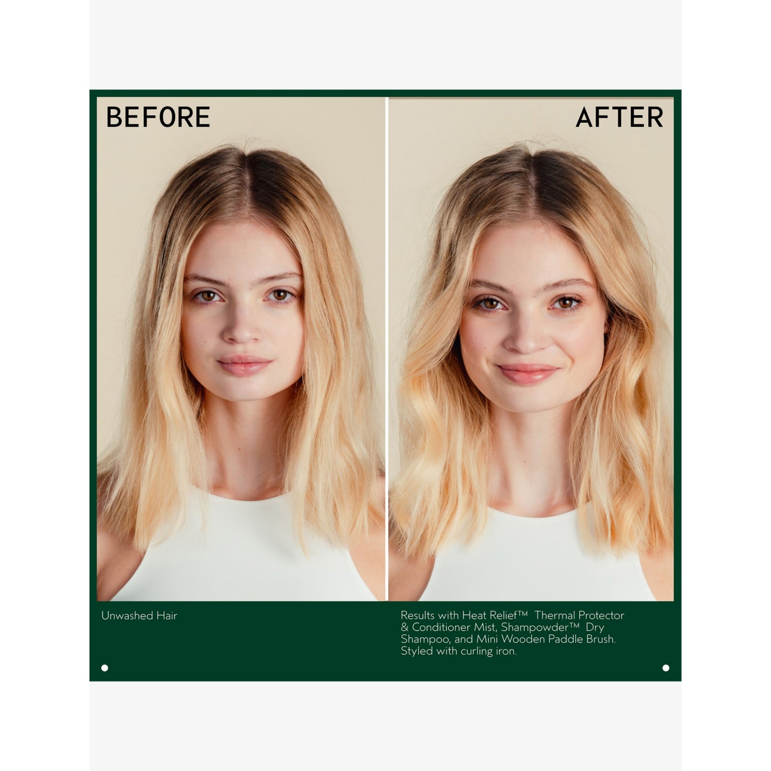 Aveda mini wood paddle brush for blow-dry styling - British product