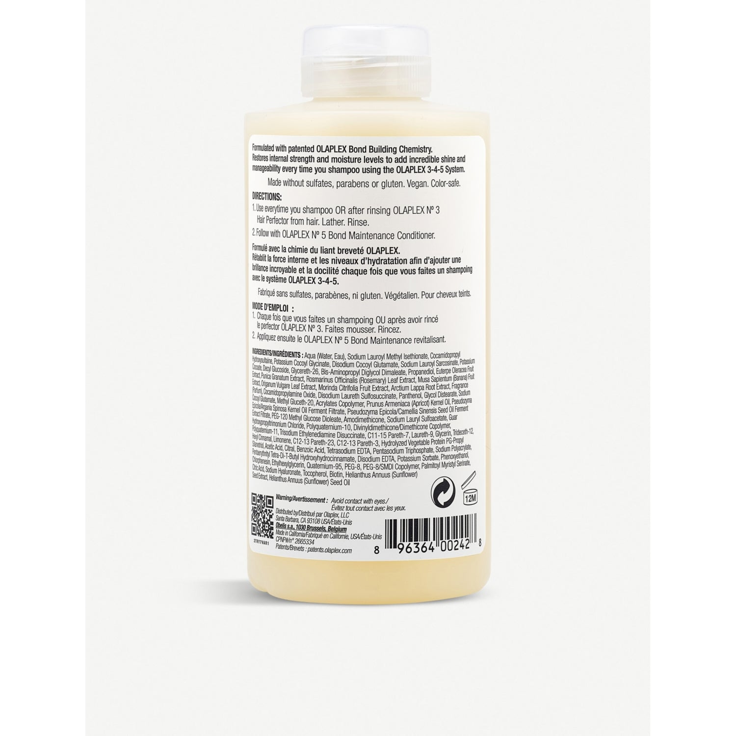 OLAPLEX N°4 Bond Maintenance Strengthening Shampoo 250ml, imported from the UK