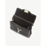 Valentino Garavani Rockstud leather crossbody satchel with gold-tone hardware (British brand)