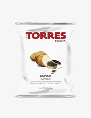 Torres crisps with caviar flavour 110g, UK version
