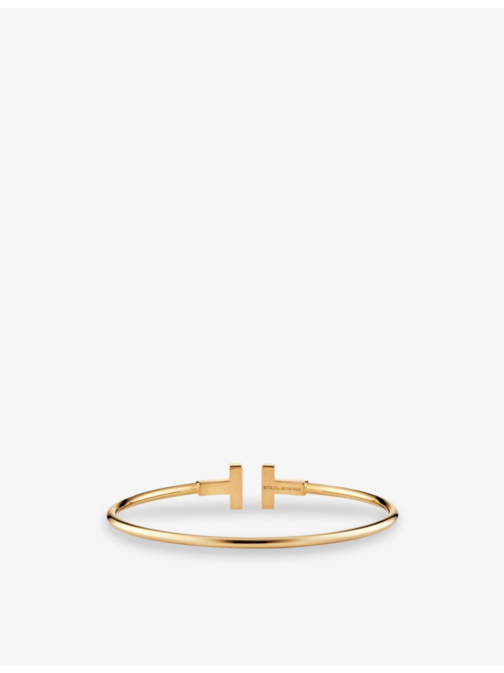 Tiffany & Co. T Wire bracelet 18ct yellow gold, UK version