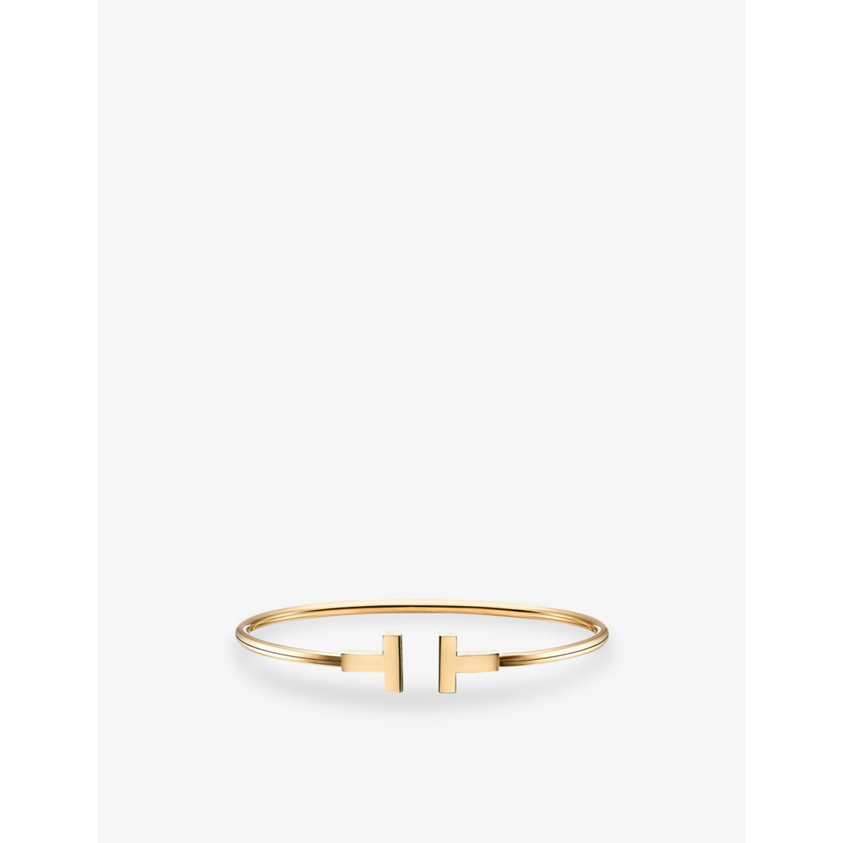Tiffany T Wire 18ct Yellow-Gold Bracelet - S