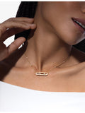 Messika Move Classique diamond necklace in 18ct gold (British brand)