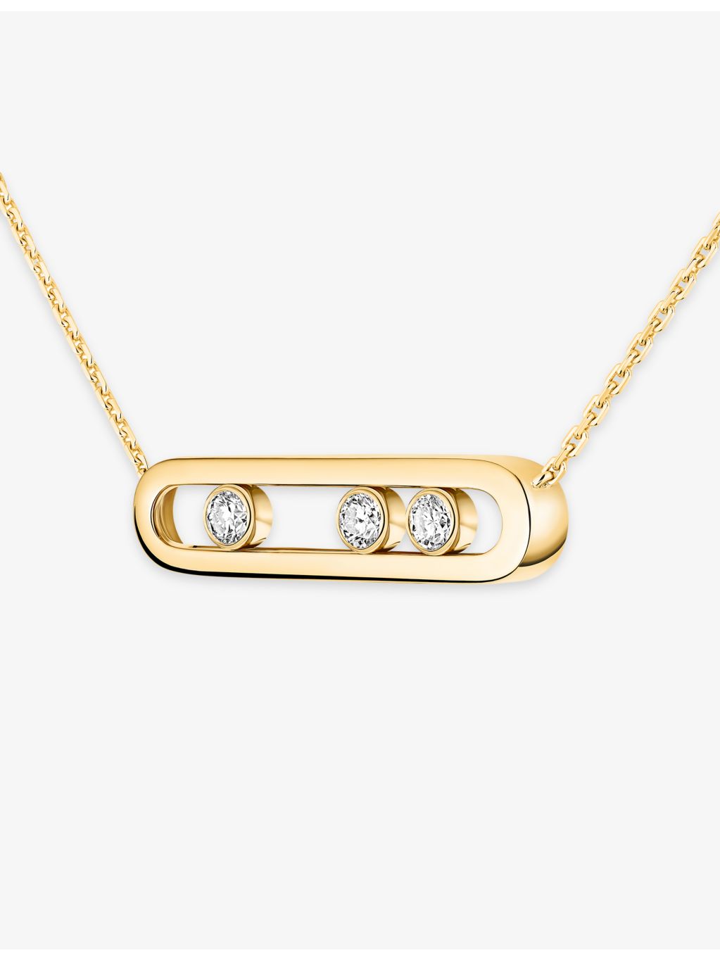 Messika Move Classique diamond necklace in 18ct gold (British brand)