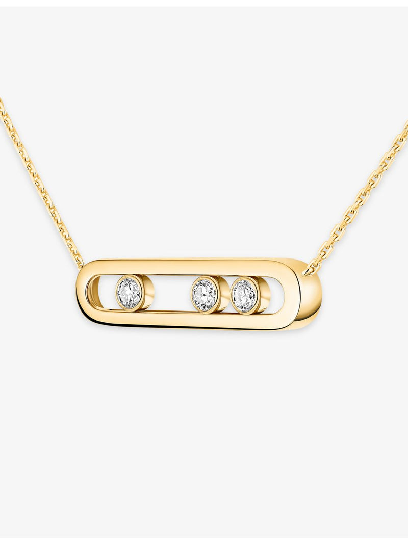 Messika Move Classique diamond necklace in 18ct gold (British brand)