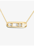 Messika Move Classique diamond necklace in 18ct gold (British brand)