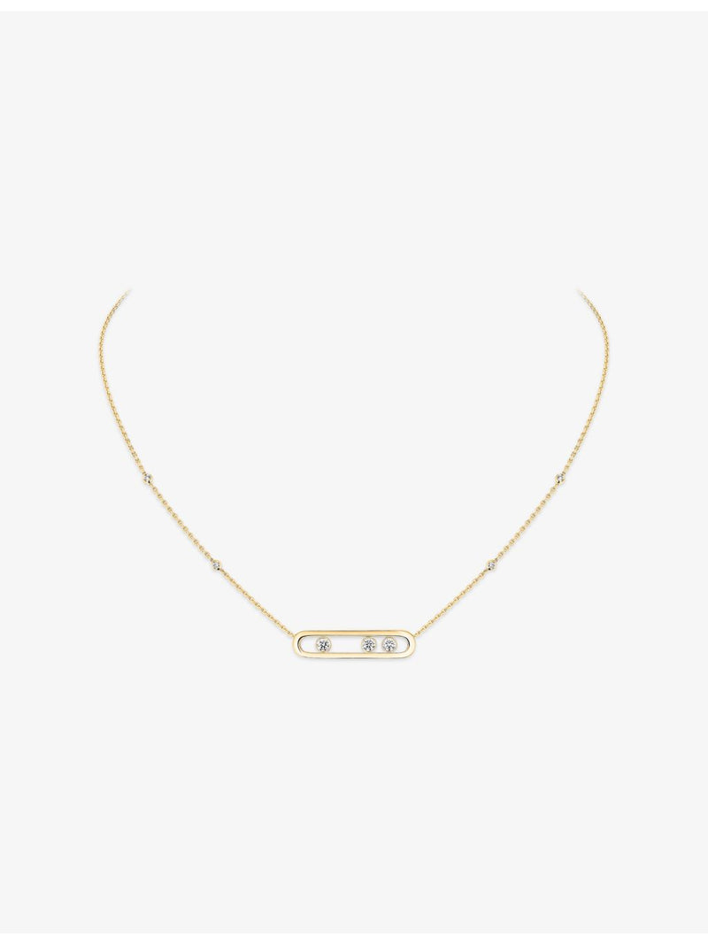 Messika Move Classique diamond necklace in 18ct gold (British brand)