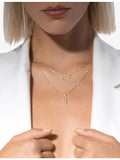 Messika Move Uno two-row pavé 18ct gold diamond necklace, UK version