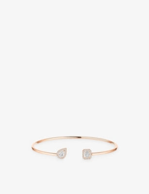 Messika 18ct gold diamond flexi bangle size M (British brand)
