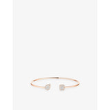 My Twin 18ct Gold And 0.35ct Diamond Flexi Bangle - PINK - XS