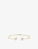Messika My Twin 18ct Gold and 0.35ct Diamond Flexi Bangle, Size M
