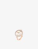 Messika 18ct gold diamond ring 0.17ct halo - British product