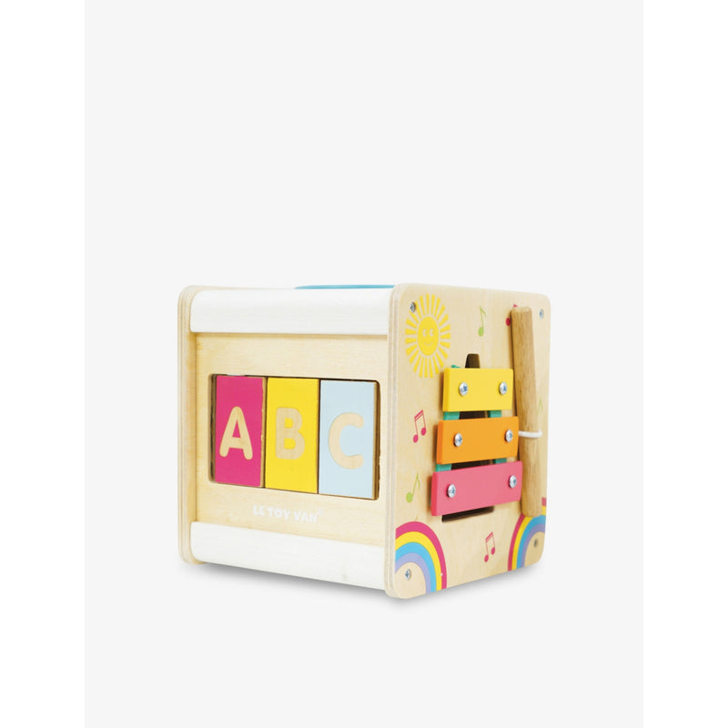Le Toy Van Petit wooden activity cube, imported from the UK