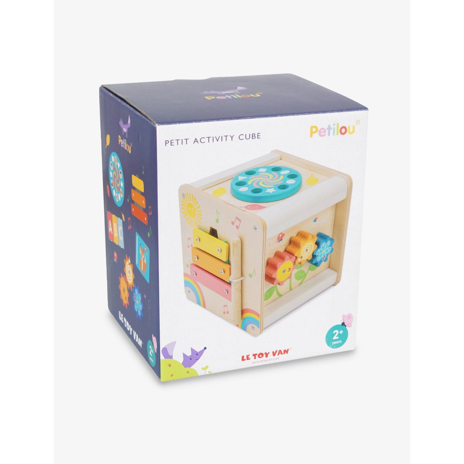 Le Toy Van Petit wooden activity cube, imported from the UK