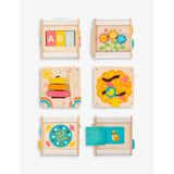 Le Toy Van Petit wooden activity cube, imported from the UK