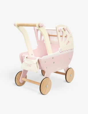 Le Toy Van wooden doll pram 52.5cm (British brand)
