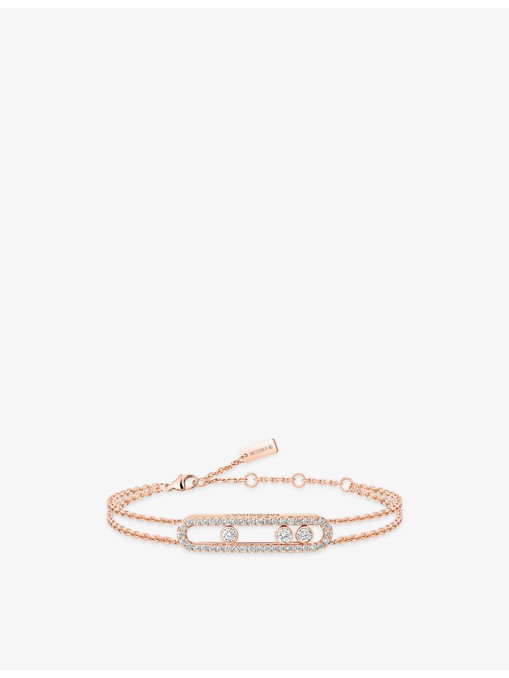 Messika Move rose-gold diamond bracelet 18ct - British product