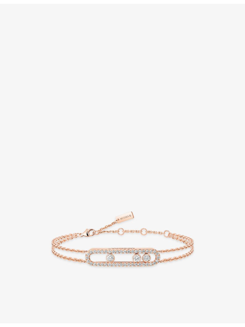 Messika Move rose-gold diamond bracelet 18ct - British product