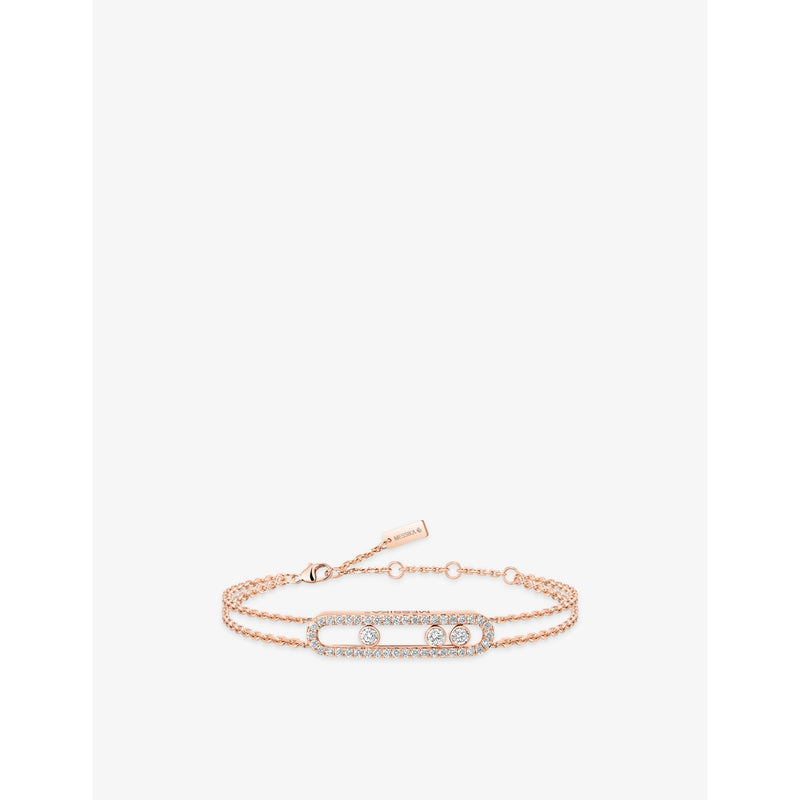 Messika Move rose-gold diamond bracelet 18ct - British product