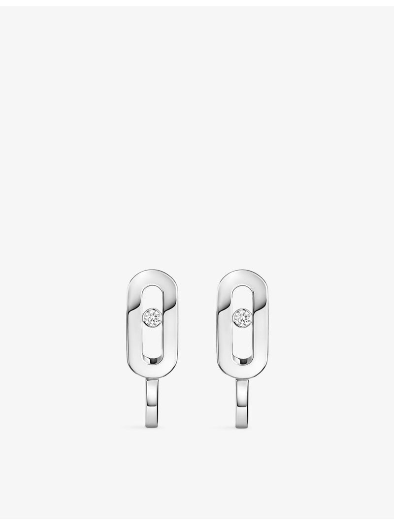 Messika Move Mini Uno diamond earrings, imported from the UK