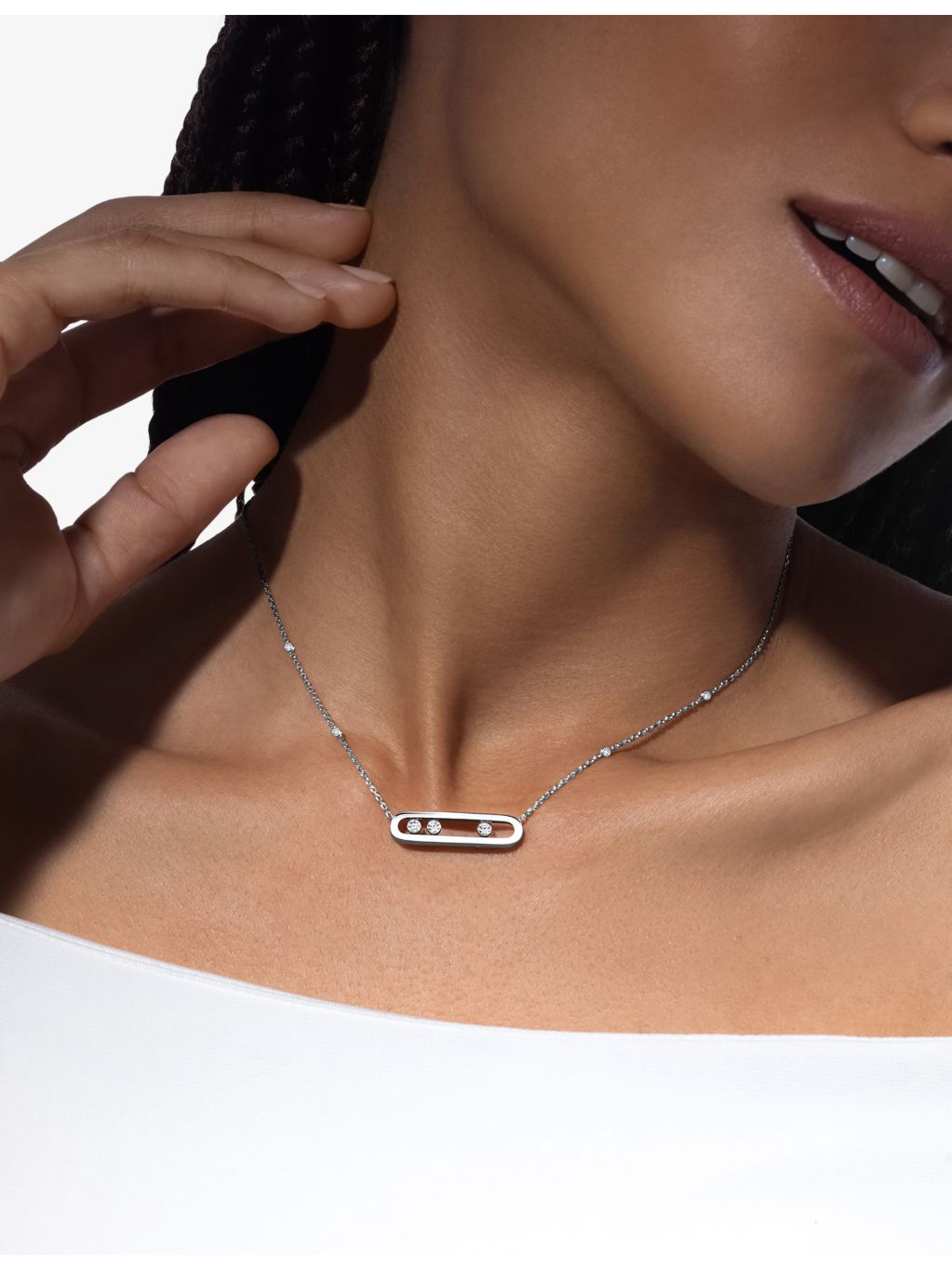 Messika Move Pavé diamond necklace 42cm (British brand)