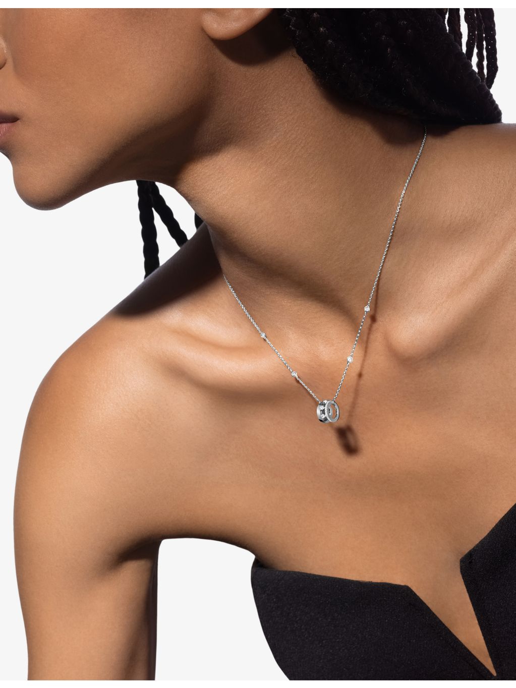Messika 18ct white-gold diamond necklace 0.31ct - British product