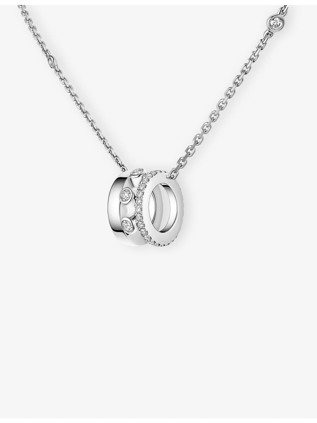 Messika 18ct white-gold diamond necklace 0.31ct - British product