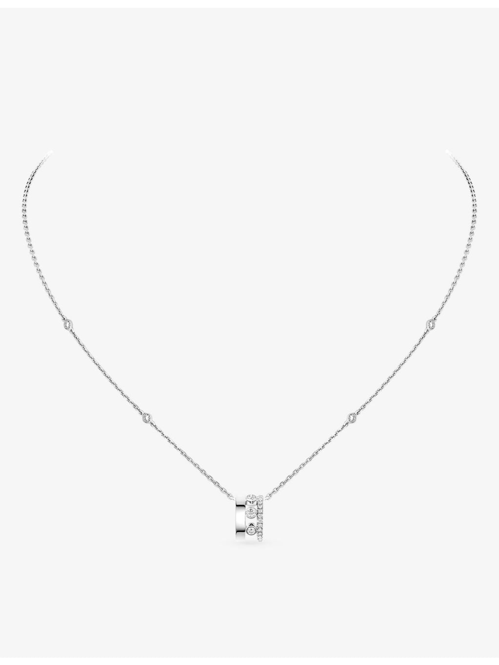 Messika 18ct white-gold diamond necklace 0.31ct - British product