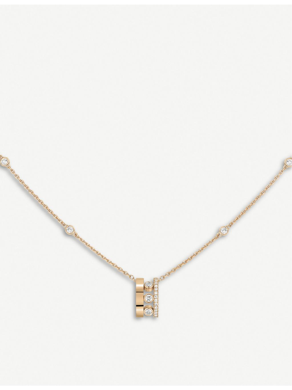 Messika Move Romane 18ct rose-gold diamond necklace, UK version