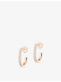 Messika Gatsby diamond hoop earrings 18ct rose gold, UK version