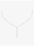 Messika Gatsby white-gold diamond necklace 42cm, imported from the UK