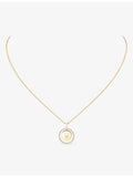 Messika Lucky Move yellow gold diamond necklace 45cm, imported from the UK