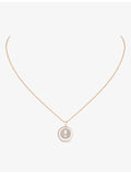 Messika 18ct rose gold diamond necklace 45cm, UK version