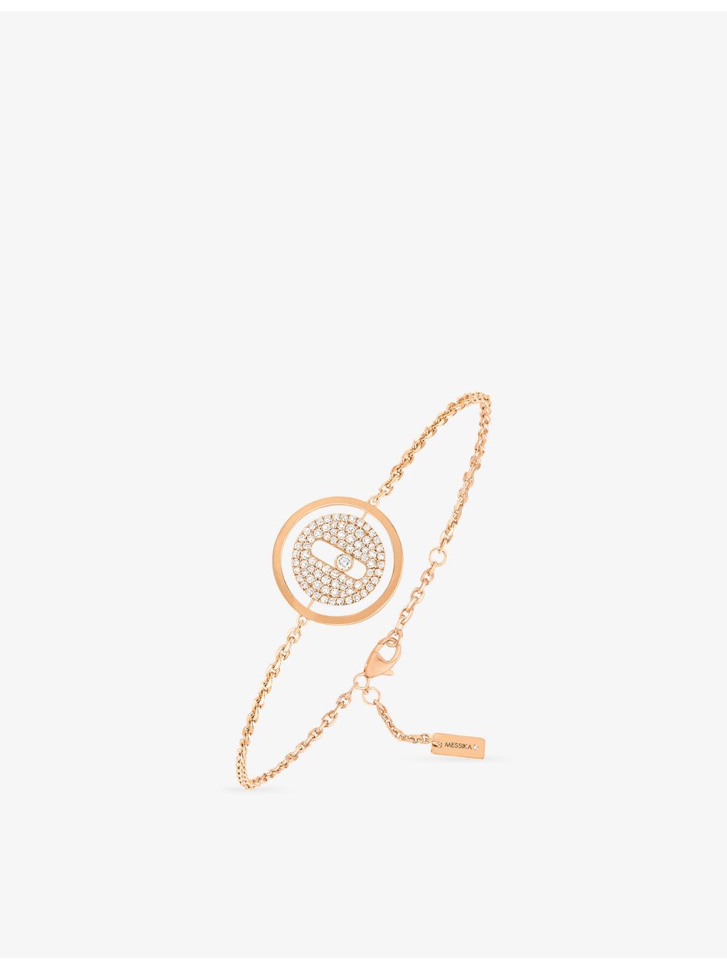 Messika Lucky Move rose-gold diamond bracelet, UK version