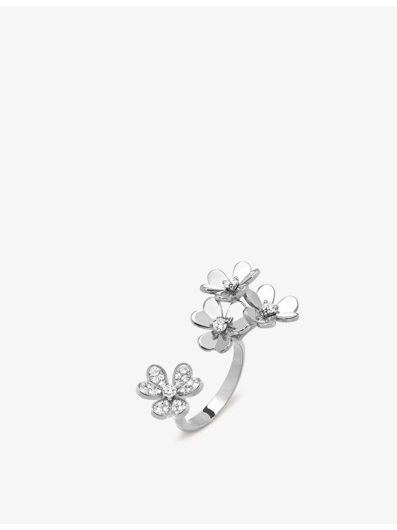 Van Cleef & Arpels Frivole white gold diamond ring - British product