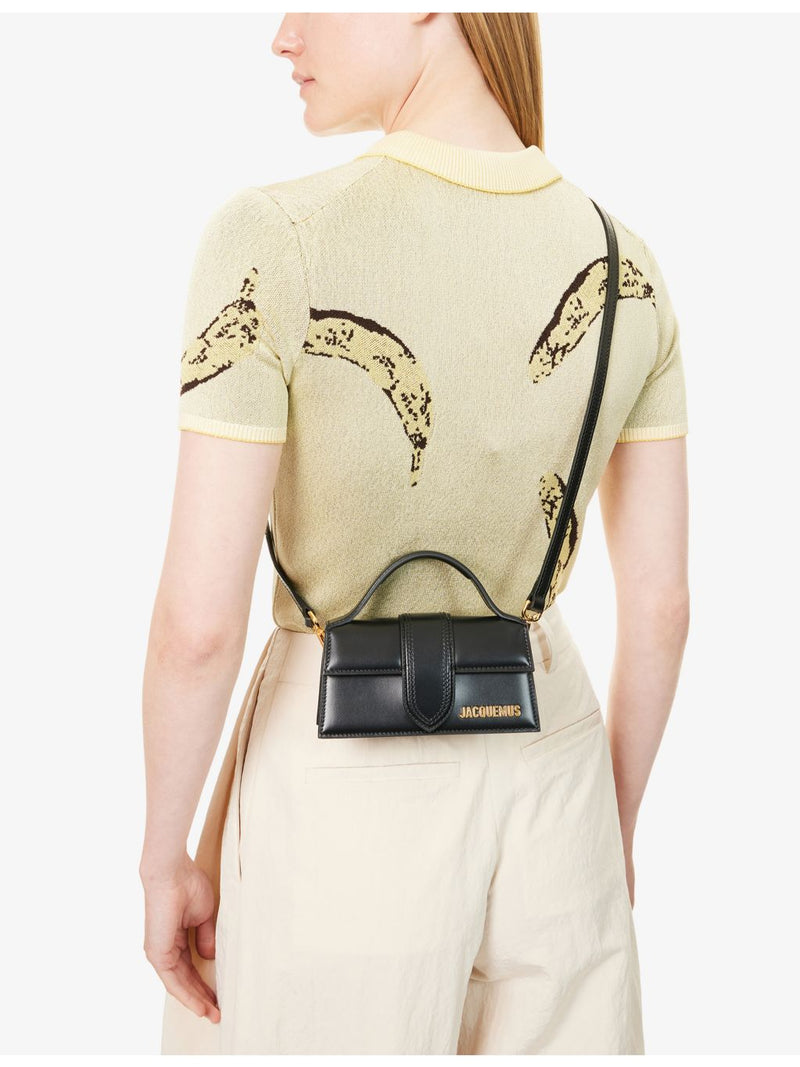 Jacquemus Le Bambino leather top handle bag, imported from the UK