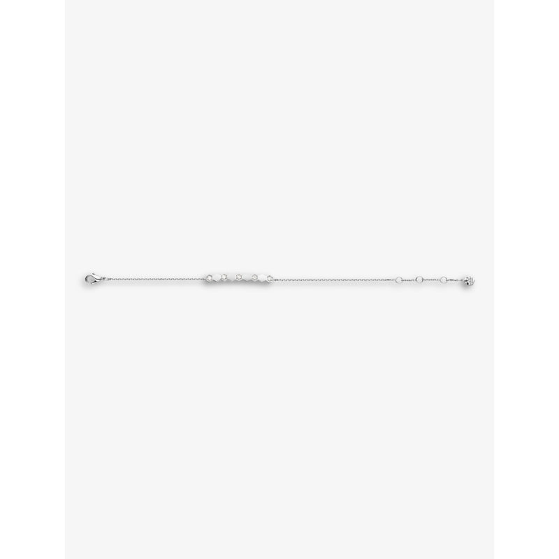 Chaumet 18ct white gold diamond bracelet, imported from the UK