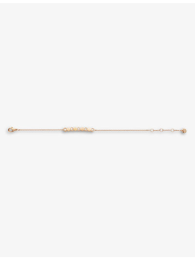 selfridges Chaumet Bee de Chaumet 18ct Rose-Gold and Diamond Bracelet 17cm- Buy online at McGrocer
