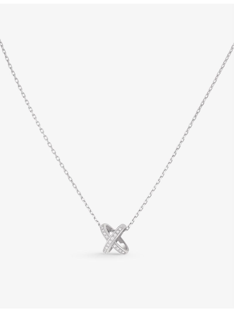 Chaumet 18ct white gold diamond necklace 42cm, UK version