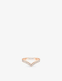Chaumet Joséphine Aigrette diamond ring 18ct rose gold - British product