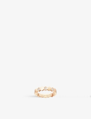 Chaumet 18ct rose-gold diamond ring (British brand)