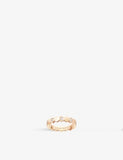 Chaumet 18ct rose-gold diamond ring (British brand)