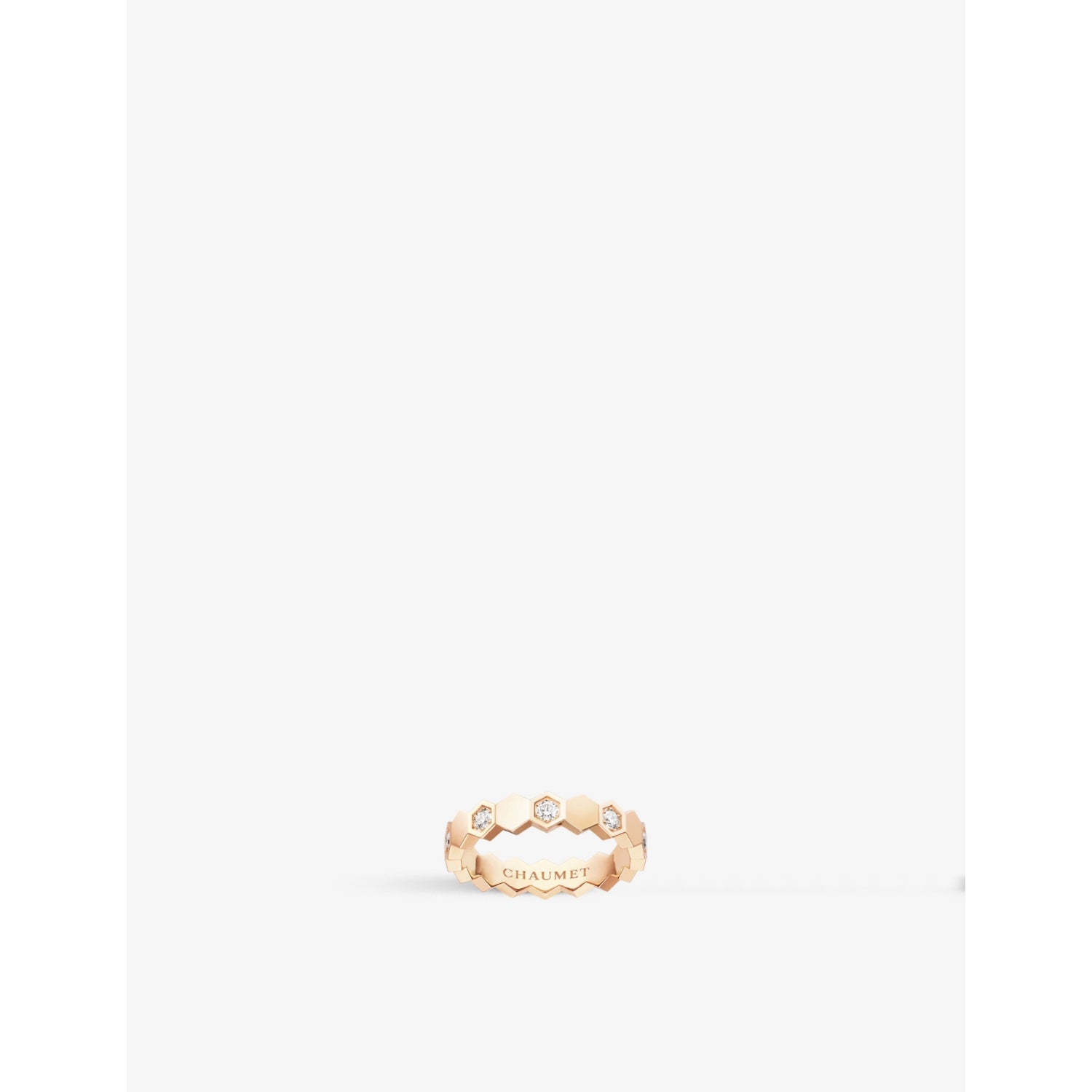 Bee de Chaumet 18ct rose-gold and diamond ring - PINK GOLD - 53mm