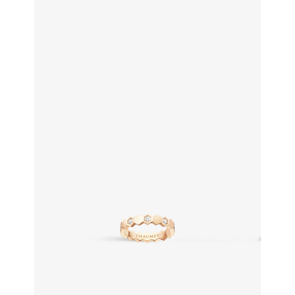 Bee de Chaumet 18ct rose-gold and diamond ring - PINK GOLD - 53mm
