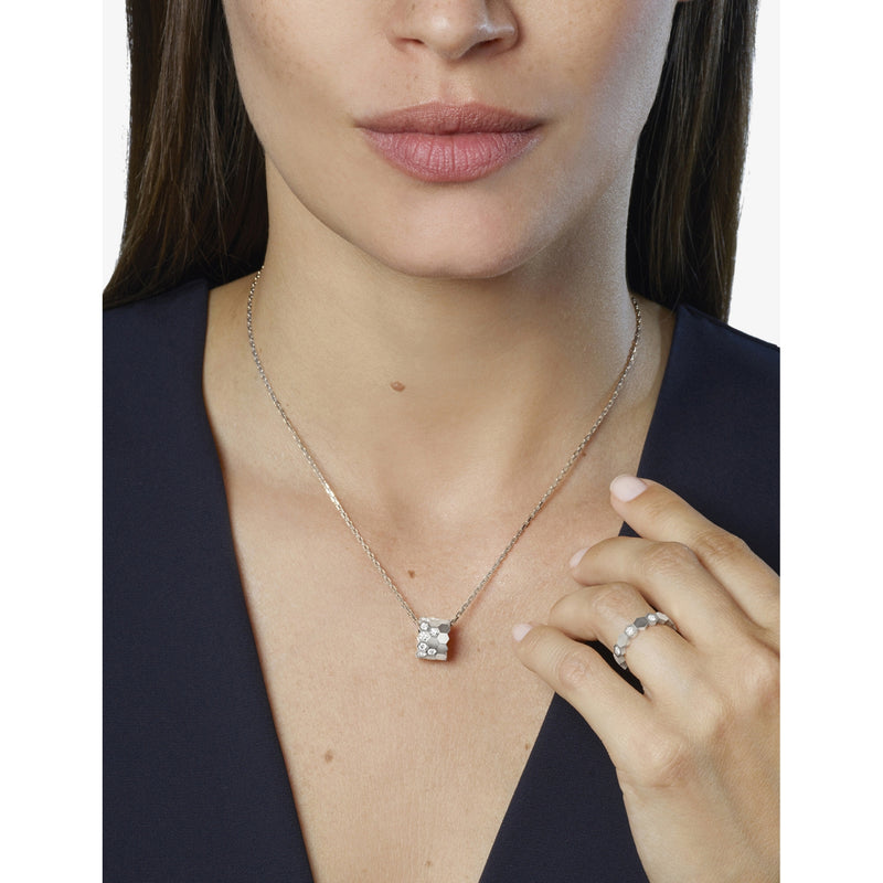 Chaumet bee ring white-gold diamond honeycomb design (British brand)